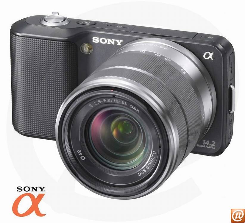 NEX-C3K - Cmera Digital Sony NEX-C3K 14.2mp Tela 3" LCD Tipo Xtra Fine TruBlack Sensor Exmor SteadyShot e Lente SEL1855
